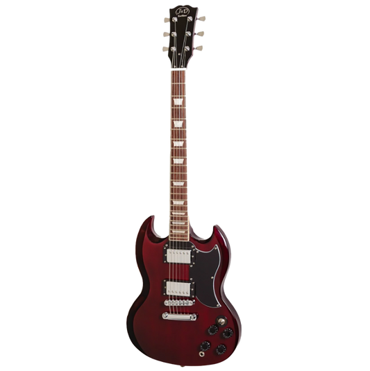 J&D LUTHIERS JD-DSG-CH SG STYLE ELECTRIC GUITAR CHERRY RED