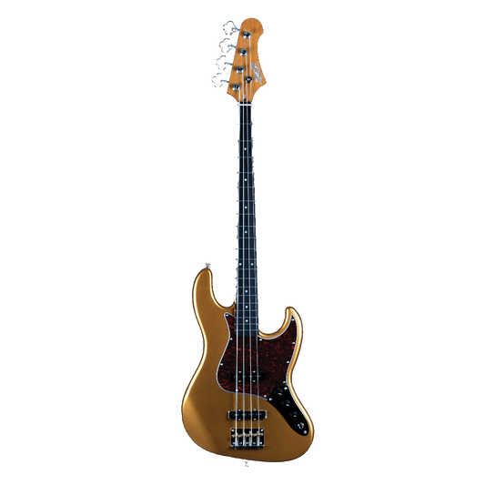 JET JJ-300-GD-R BASS HH- ROASTED MAPLE NECK- ROSEWOOD BOARD- GOLD