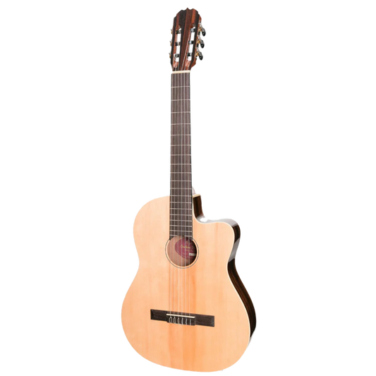 MARTINEZ MCTC-7C-NGL 'SOUTHERN STAR SERIES' SPRUCE SOLID TOP ACOUSTIC/ELECTRIC THINLINE CLASSICAL CUTAWAY NATURAL GLOSS