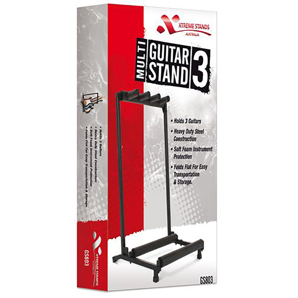XTREME GS803 MULTI GUITAR RACK (3) STAND
